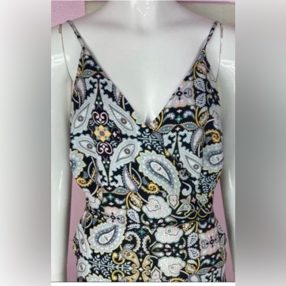 Loft Paisley Wide Leg Jumpsuit - Picture 3 of 5